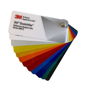 3M™ Scotchlite™ Reflective Graphic Film 580 E Series Farbfächer